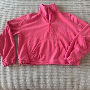 Lululemon Softstreme Sweatshirt 3/4 zip . Raspberry crème color size 8